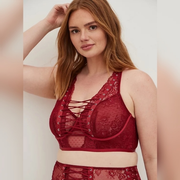 Torrid lace up longline underwire bralette - Picture 10 of 10